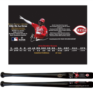 Elly de la Cruz Cincinnati Reds Bat w/ Facsimile Signature Limited Edition Exclusive of 144